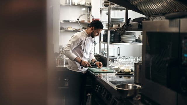 Clean commercial kitchen in Edmonton
