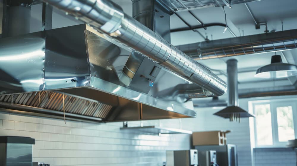 Commercial kitchen background